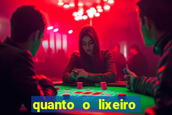 quanto o lixeiro ganha por ano